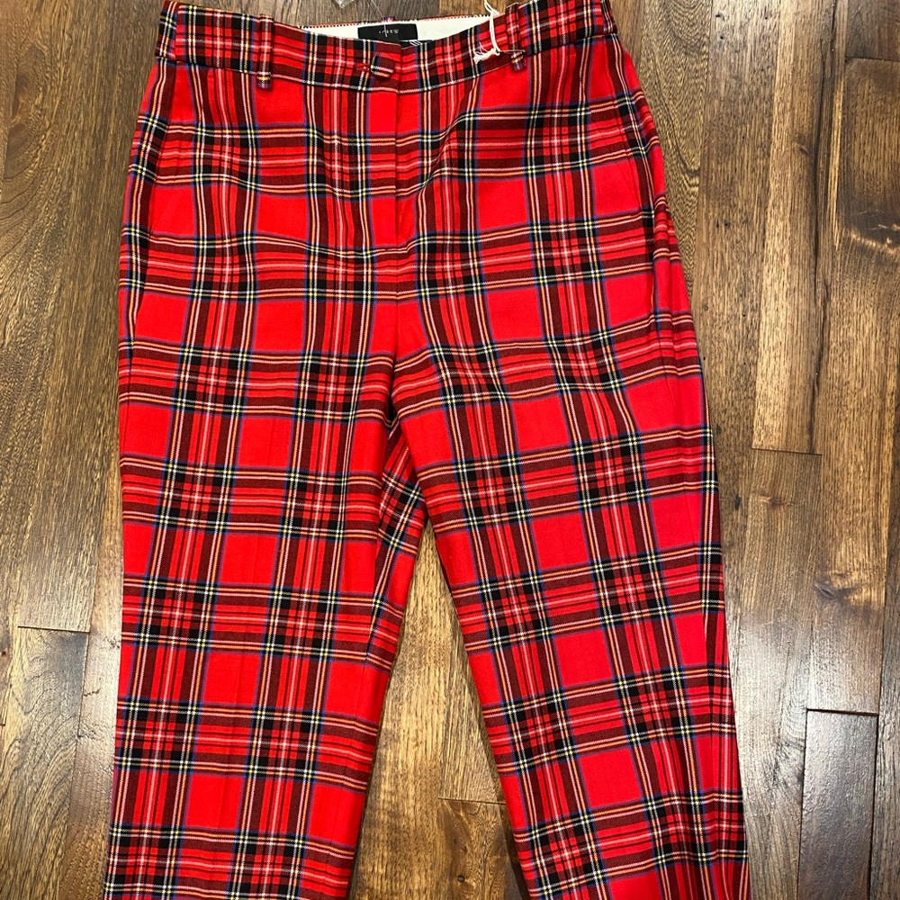 Jcrew high rise Cameron tartan plaid pant